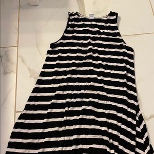 old navy black and white dress
